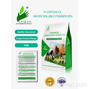 Bubuk Florfenicol 20%untuk Kesehatan Hewan (Larut Air)